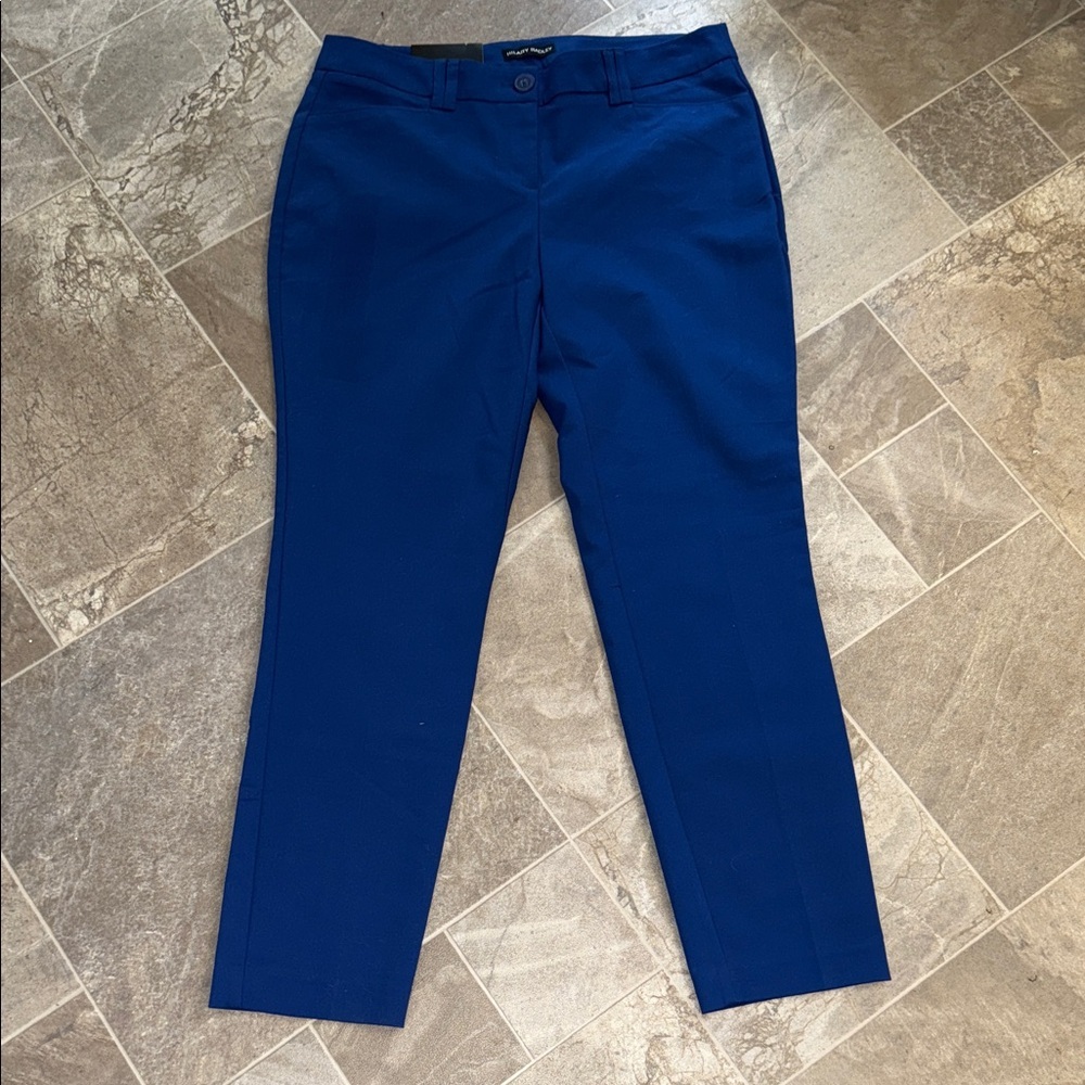 Size 8 Hilary Radley Royal Blue Slim Leg dress Pants NWT business casual NWT